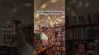 When an author wrote dialog without quotation marks booktok booktube bookreview bookmemes [upl. by Aneelad217]