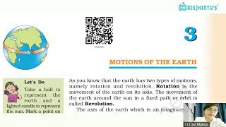 Motions of The Earth  Full Chapter  Class 6 Geography  PART 1 [upl. by Esinereb367]