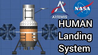 HUMAN LANDING SYSTEM for Artemis  Nasa  Spaceflight simulator [upl. by Nesiaj]