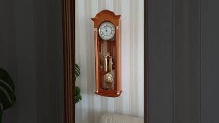 Wanduhr Wallclock SeilzugRegulator Hermle Westminster Melodie Germany [upl. by Deeanne]