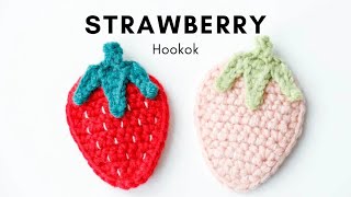 How To Crochet Strawberry Applique [upl. by Yreffoeg]