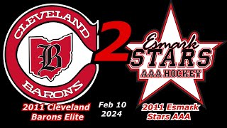 2024 02 10 Barons vs Esmark Stars 2011 AAA GM2 [upl. by Nahtad]