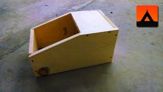 Build a Rabbit Nesting Box Using a Single Plank [upl. by Brackett]