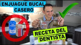 Enjuague Bucal Casero  Recomendado por Dentista  Olvida el Agua Oxigenada y la Clorhexidina [upl. by Zennie]