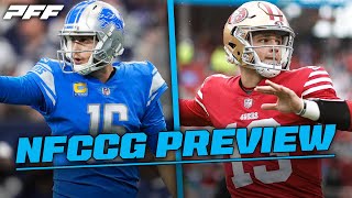 Lions vs 49ers NFC Conference Championship Game Preview  PFF [upl. by Halet137]