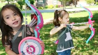 Bow amp Arrow kids Archery Early Archery Training Toysery Archery set for kids unboxing and review [upl. by Kloman]