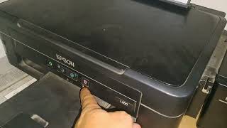 Blink lights Waste Ink pad problem Ng Epson L360 Resetter AppBasic tutorial [upl. by Mcmillan]