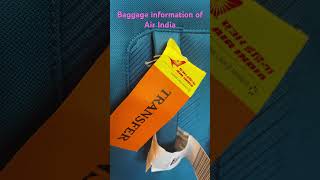 Baggage information of Air India to France [upl. by Resor]