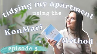 Tidying my apartment using the KonMari method  Personal Transformation Vlog Ep 3 Environment [upl. by Wachtel]