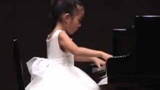 Sora plays Mozart Sonata K331 Allegretto 6 year old [upl. by Selia]