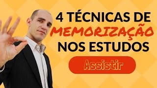 Memorização 4 Técnicas Simples e Eficientes de MEMORIZAÇÃO NOS ESTUDOS [upl. by Hamforrd]