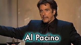 Al Pacino Accepts the AFI Life Achievement Award in 2007 [upl. by Enilrad]