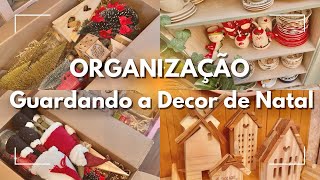 ORGANIZAÇÃO  GUARDANDO A DECOR DE NATAL  VOU REAPROVEITAR ALGUMAS PEÇAS O ANO TODO [upl. by Eelam]