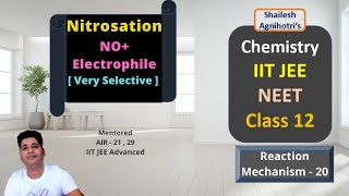 Reaction Mechanism 20  Nitrosation  NO Electrophile   EAS  IITAdvMainsNEETClass 11  12 [upl. by Berner906]