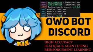 EPO Discord OwO Blackjack Agent  595 WinDraw Rate [upl. by Ranjiv]