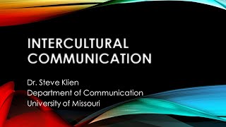 Intercultural Communication [upl. by Souvaine]