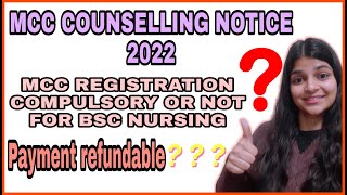 MCC COUNSELLING PROCEDURE FOR BSC NURSING  STEP STEP PROCESS OF MCC PROCEDURE [upl. by Balch]