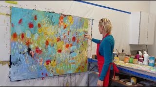 abstract painting  intuitive painting  from start to finish [upl. by Behre]