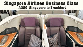 Singapore Airlines Business Class – Airbus A380 – Singapore to Frankfurt [upl. by Theodosia555]