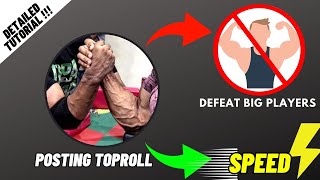 quotPosting Toprollquot  full Guide  Use Counter amp Excercises  Arm wrestling [upl. by Heim]