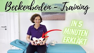 BeckenbodenTraining in 5 Minuten erklärt von Franziska Liesner für 🚺 und 🚹 [upl. by Noseyt]