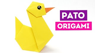 🦆 Cómo hacer un pato de origami ¡Fácil y paso a paso [upl. by Lanos331]