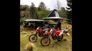 MOTORBIKE TRAILER CAMPING PART 2 [upl. by Nylidam82]