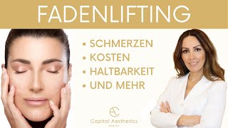 Fadenlifting  Schmerzen Kosten Haltbarkeit  Dr Brüggemann  Capital Aesthetics Berlin [upl. by Nevets]