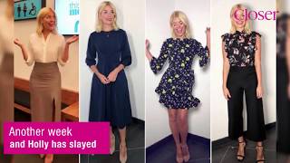 Holly Willoughbys This Morning Outfits 16 20 April 2018 [upl. by Mallon701]