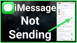 How To FIX iMessage Not Sending [upl. by Serene]