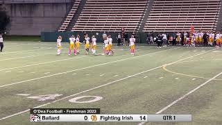 O’Dea Football  Freshman 2023  Game 7 vs Ballard [upl. by Nananne]