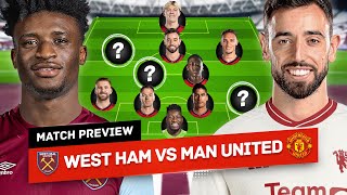 Can We STOP Kudus amp Bowen West Ham vs Man United Tactical Preview [upl. by Oona435]