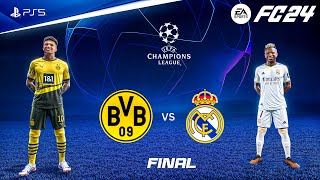 FC 24  Borussia Dortmund vs Real Madrid  UEFA Champions League Final  PS5™ 4K60 [upl. by Einahpts]