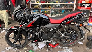 TVs Apache rtr 160 modified  Apache Modified  Apache modification [upl. by Annawal41]