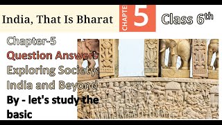 India That is Bharat  Class6th Social Science Chapter5th  new book QUESTIONS ANSWERS [upl. by Sorce]