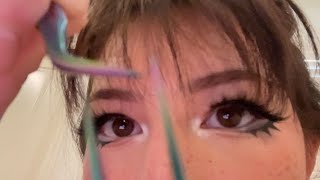 professional kinda lash extensions asmr [upl. by Raval407]