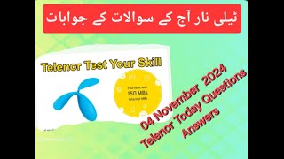 Telenor Today Quiz 041124 Questions Answers of my telenor for free mbs [upl. by Selestina]