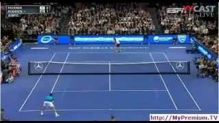 Andy Roddick imitates Rafael Nadal at the BNP Paribas Showdown 2012 HQ [upl. by Tyler]