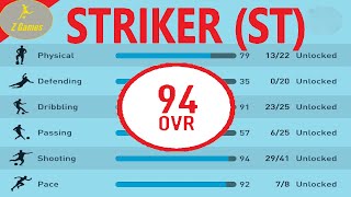 Best 94 Overall Striker ST Build for FIFA 22 Career Mode  Maximum Potential 2nd Version [upl. by Yxor]