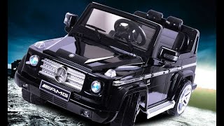 Kinderauto Kinder Elektroauto Kinderfahrzeug Mercedes Benz G55 AMG Jeep SUV 12V MP3 Fernbedienung [upl. by Yaresed333]