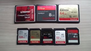 Benchmarking some SD and CF cards [upl. by Auqinihs30]