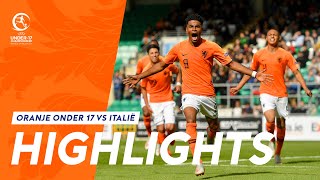 Highlights Oranje onder 17  ItaliĂŤ 2052019 EK Finale [upl. by Braasch855]