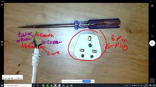 wiring a 3 pin plug [upl. by Asiret]