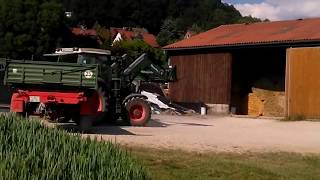 Ballen abladen FENDT 312 Teil 2 [upl. by Tamas]