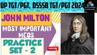 JOHN MILTON BIOGRAPHY amp WORKS IN DETAIL WITH MCQSIMPORTANT FOR ALL ENGLISH LITERATURE EXAMPART2 [upl. by Eetnwahs]