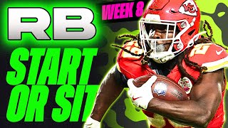 🔥 WEEK 8 RB MUST StartSit Analysis 🚀  2024 Fantasy Football Advice [upl. by Brion]