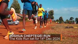 Joshua Cheptegei Kids Run 2024 [upl. by Dnomed]