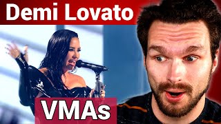 Reacting to Demi Lovatos LIVE VMA Performance [upl. by Hatty]