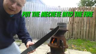 how to make a homemade machete [upl. by Aubyn]