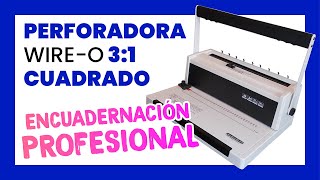 📒 Encuadernadora manual de wireo PMA CW 200 con CERRADOR [upl. by Kendrick]